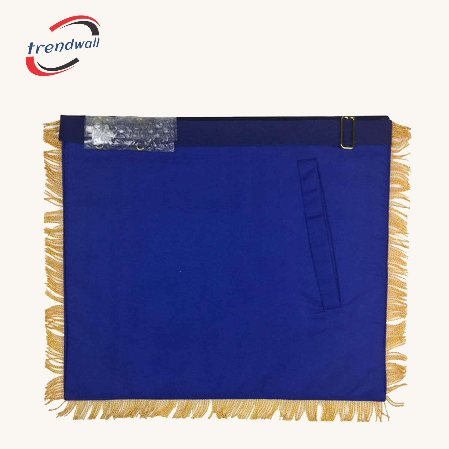 Past Master Blue Lodge Apron - Royal Navy with Gold Fringe