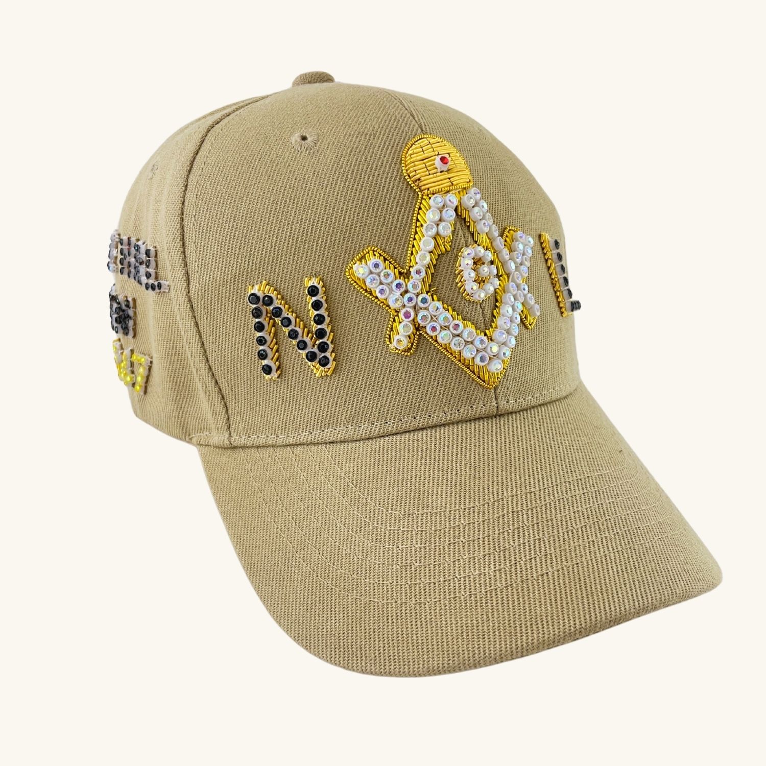 Masonic Blue Lodge Baseball Cap – Square and Compass G with Custom Temple Name