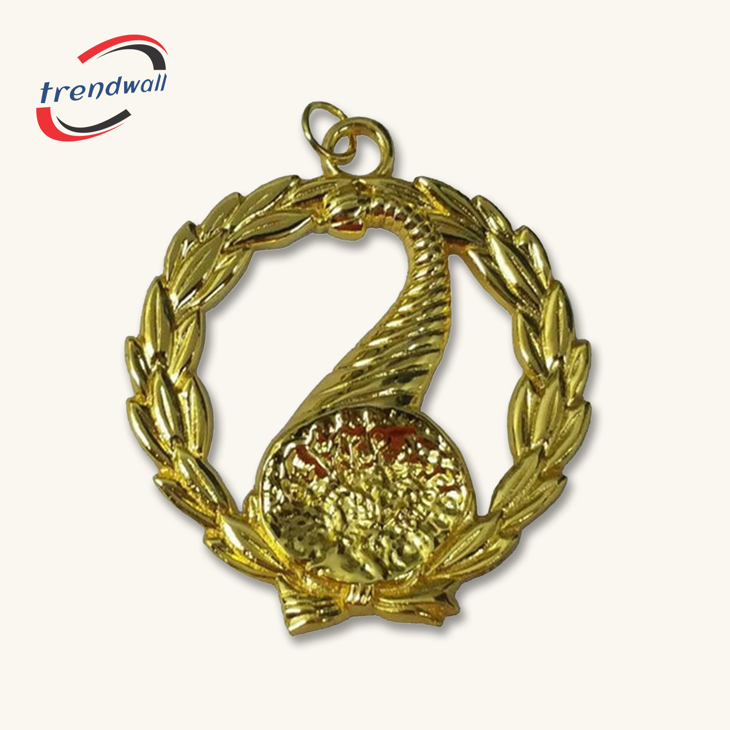 Junior Grand Steward Blue Lodge Officer Collar Jewel - Gold Metal