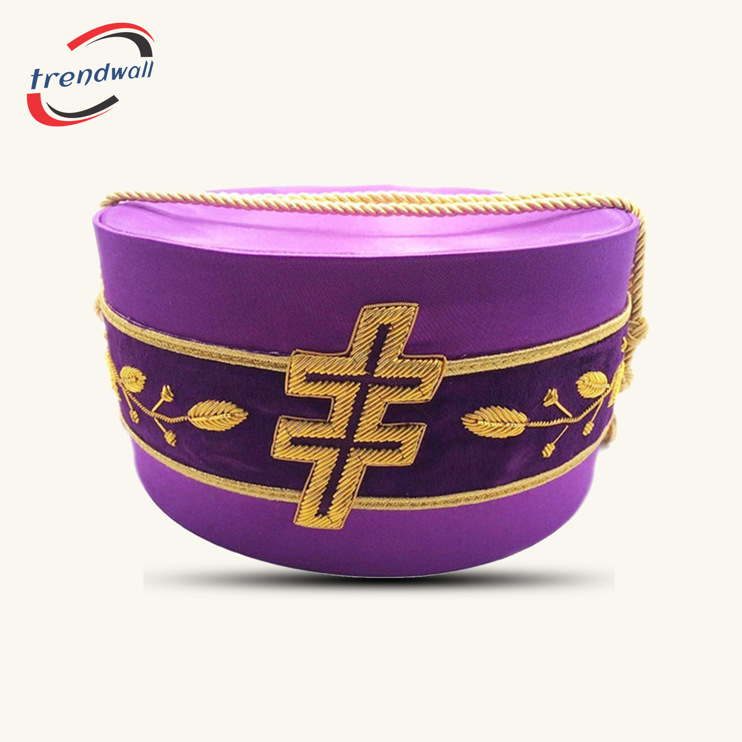 33rd Degree Scottish Rite Crown Cap - Purple Silk