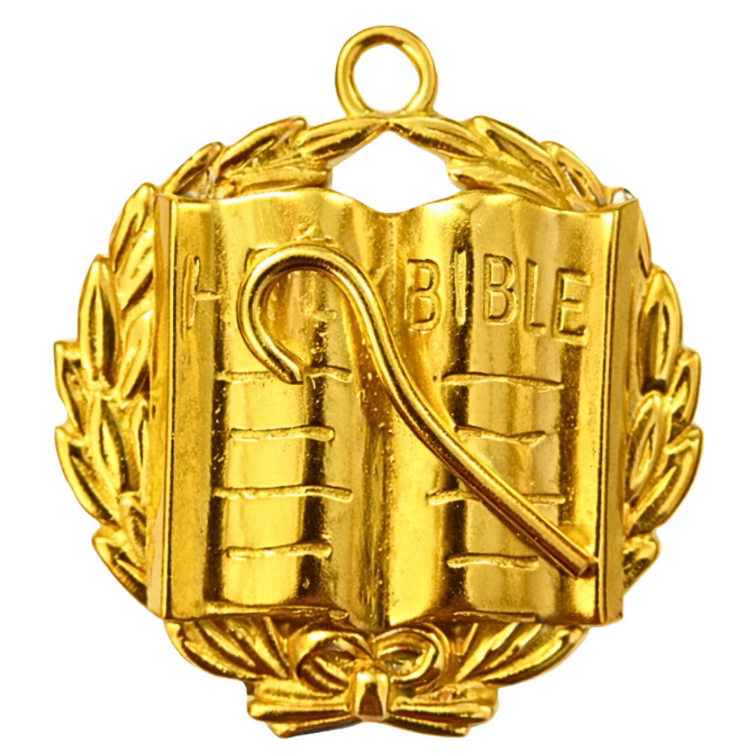 Grand Chaplain Blue Lodge Officer Collar Jewel - Gold Craft