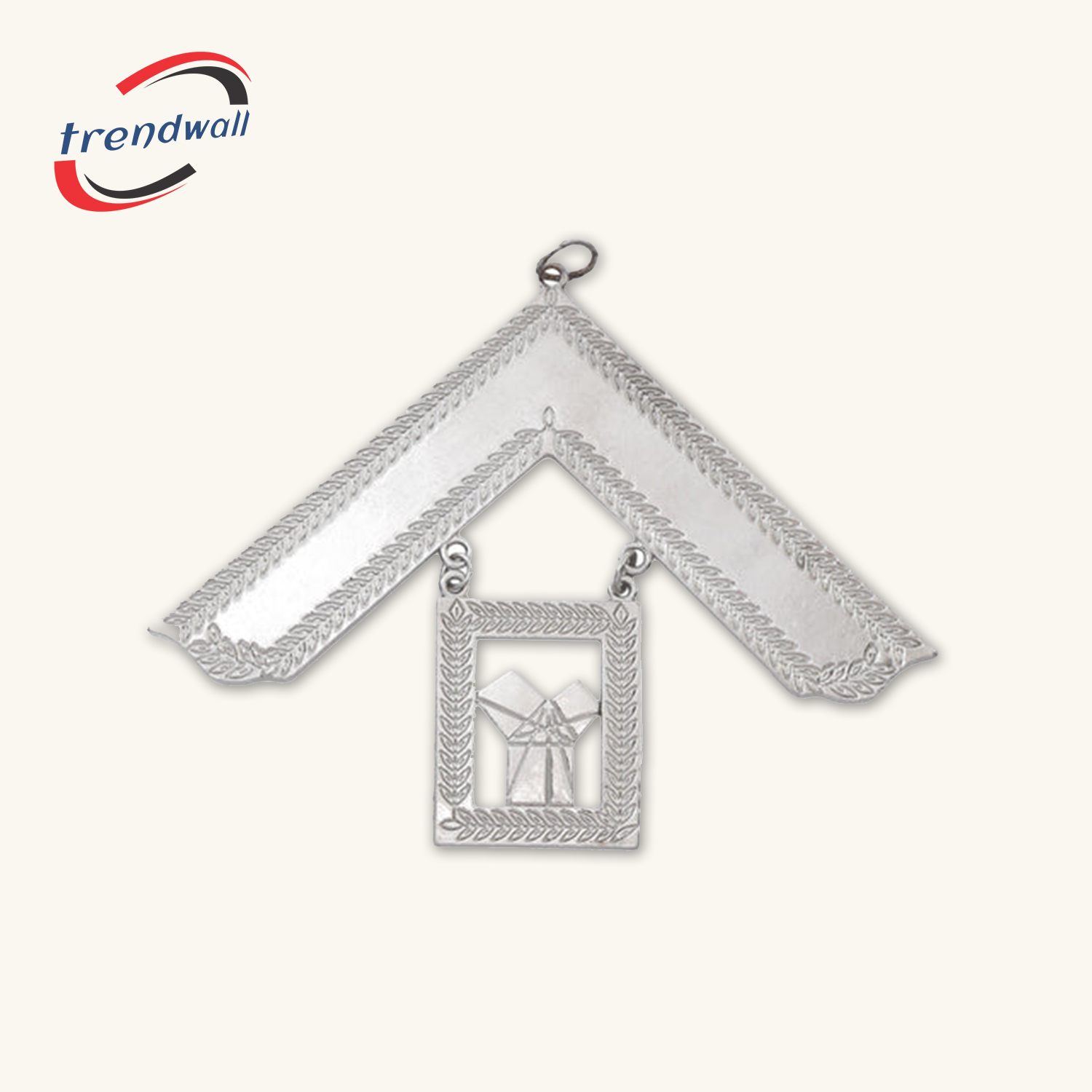 Past Master Craft English Regulation Collar Jewel - Silver Plated