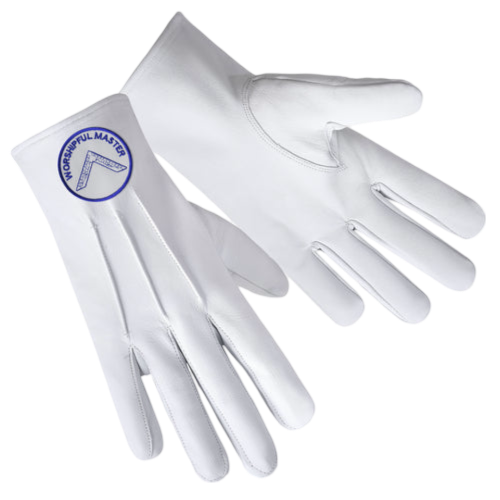 Worshipful Master Blue Lodge Gloves 