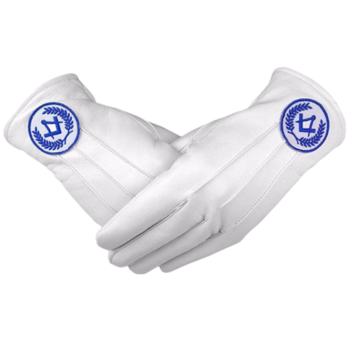 Master Mason Blue Lodge Gloves