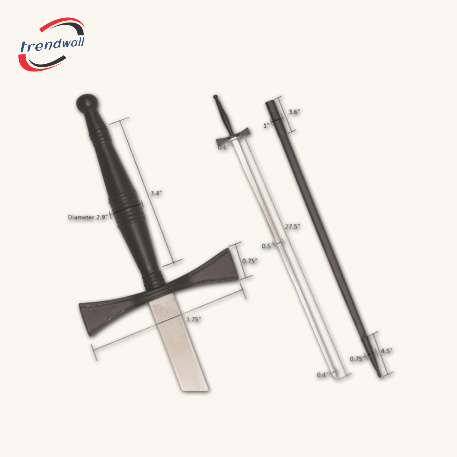 Masonic Sword - Black Hilt and Black Scabbard