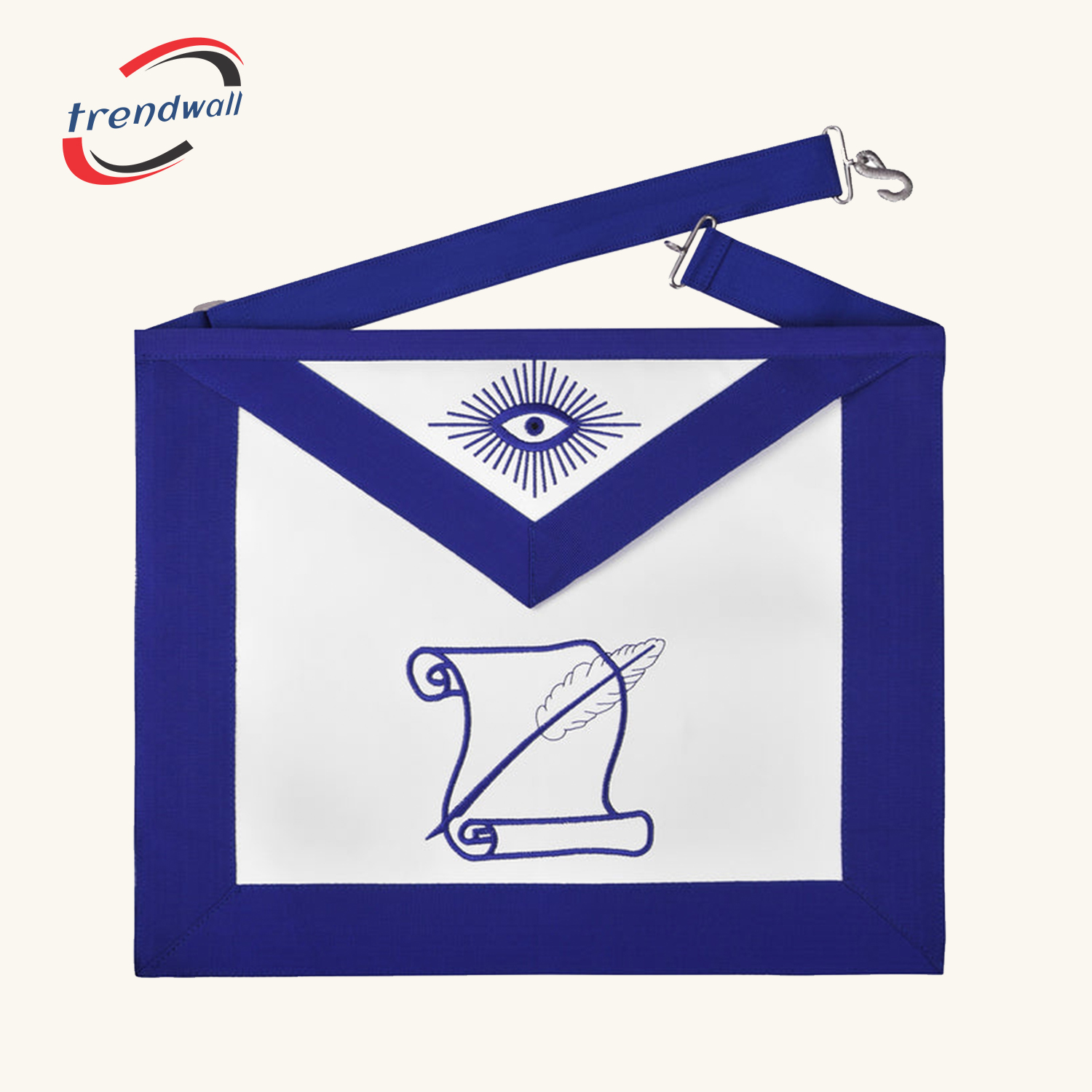 HISTORIAN BLUE LODGE APRON - WHITE & BLUE