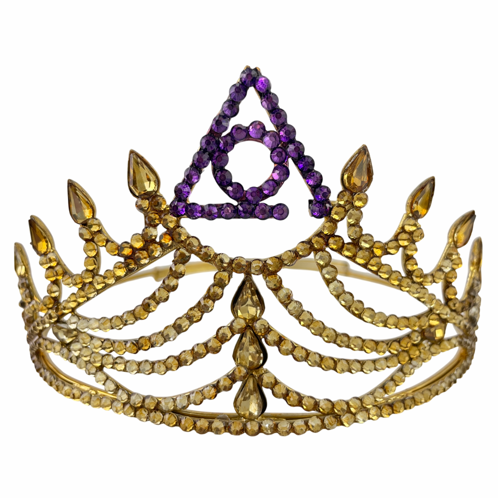 Masonic LOCOP Crown Gold Purple Ladies of Circle of Perfection Emblem