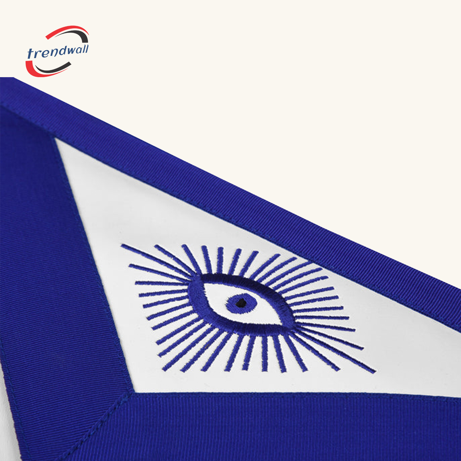 HISTORIAN BLUE LODGE APRON - WHITE & BLUE