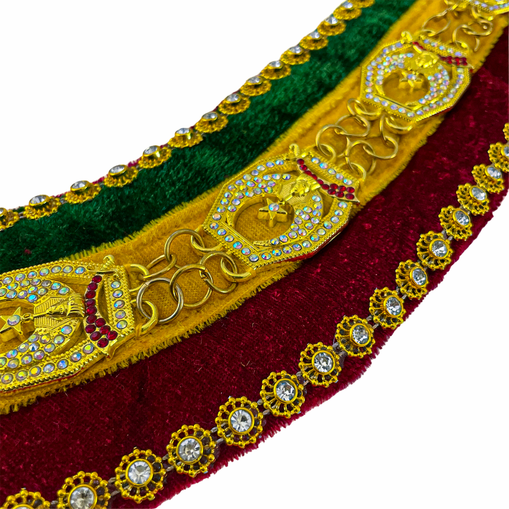 Tri-Color Shriners Chain Collar