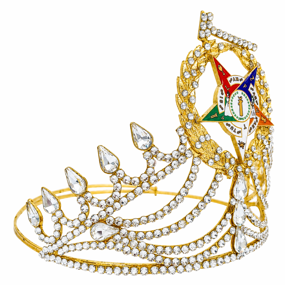 Grand Worthy Amaranth Crown With FATAL Star Emblem Gold Tone
