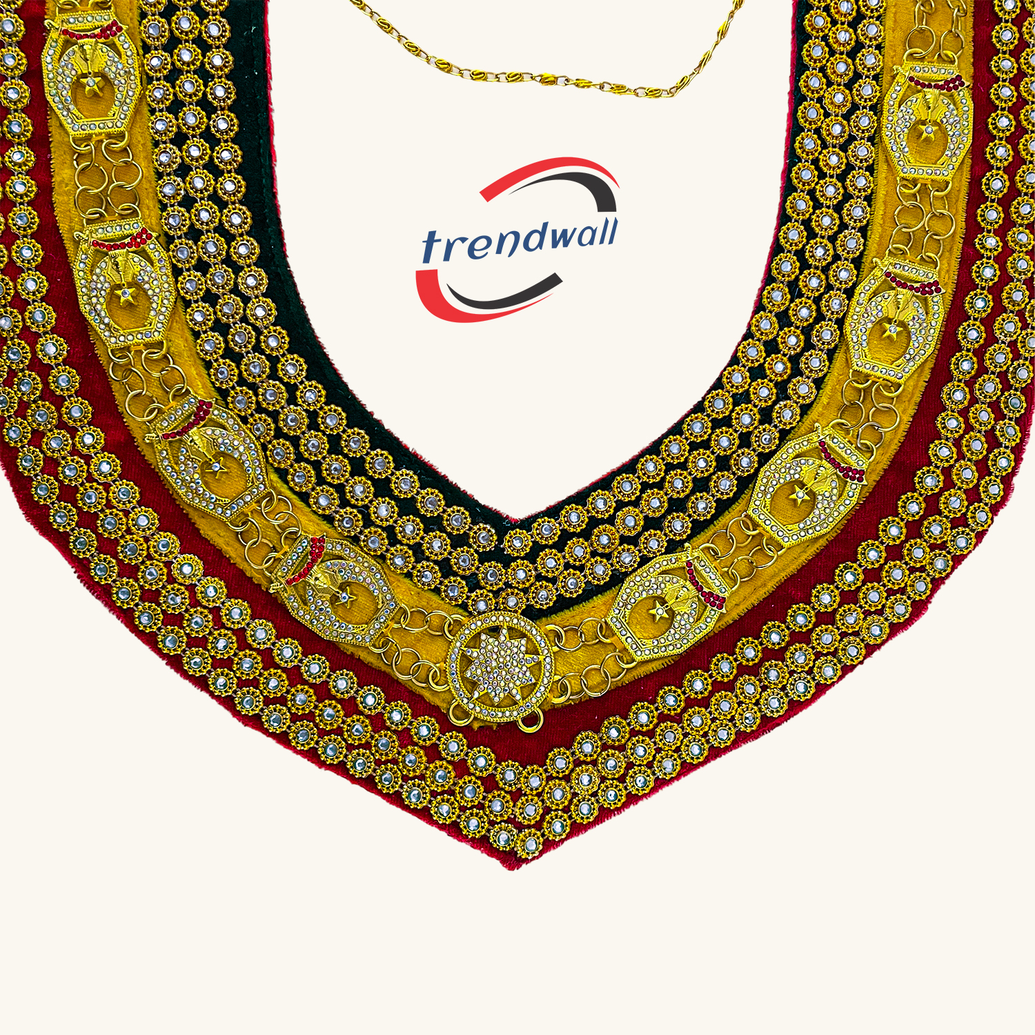 Masonic Shriners Tri-Color Chain Collar