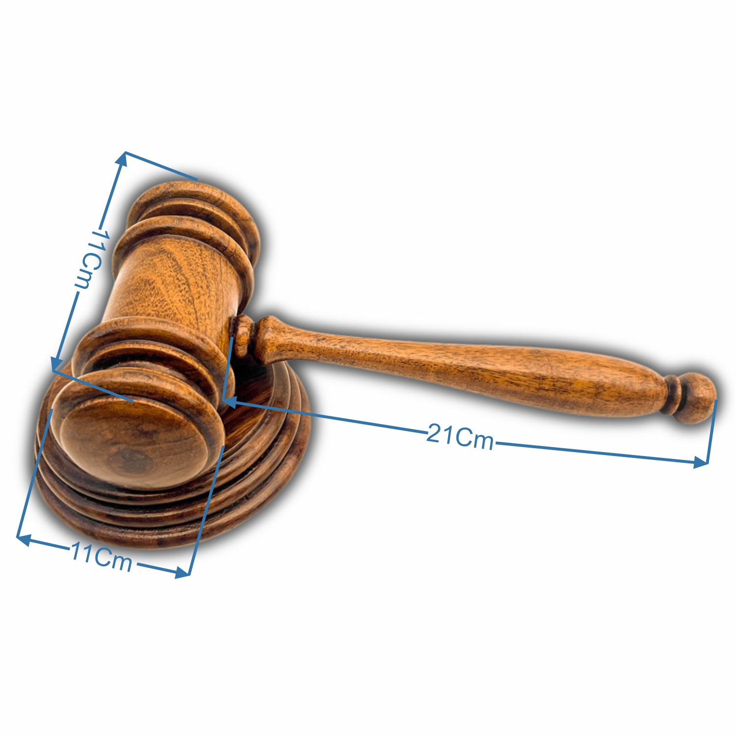 Masonic Court Gavel Size Details