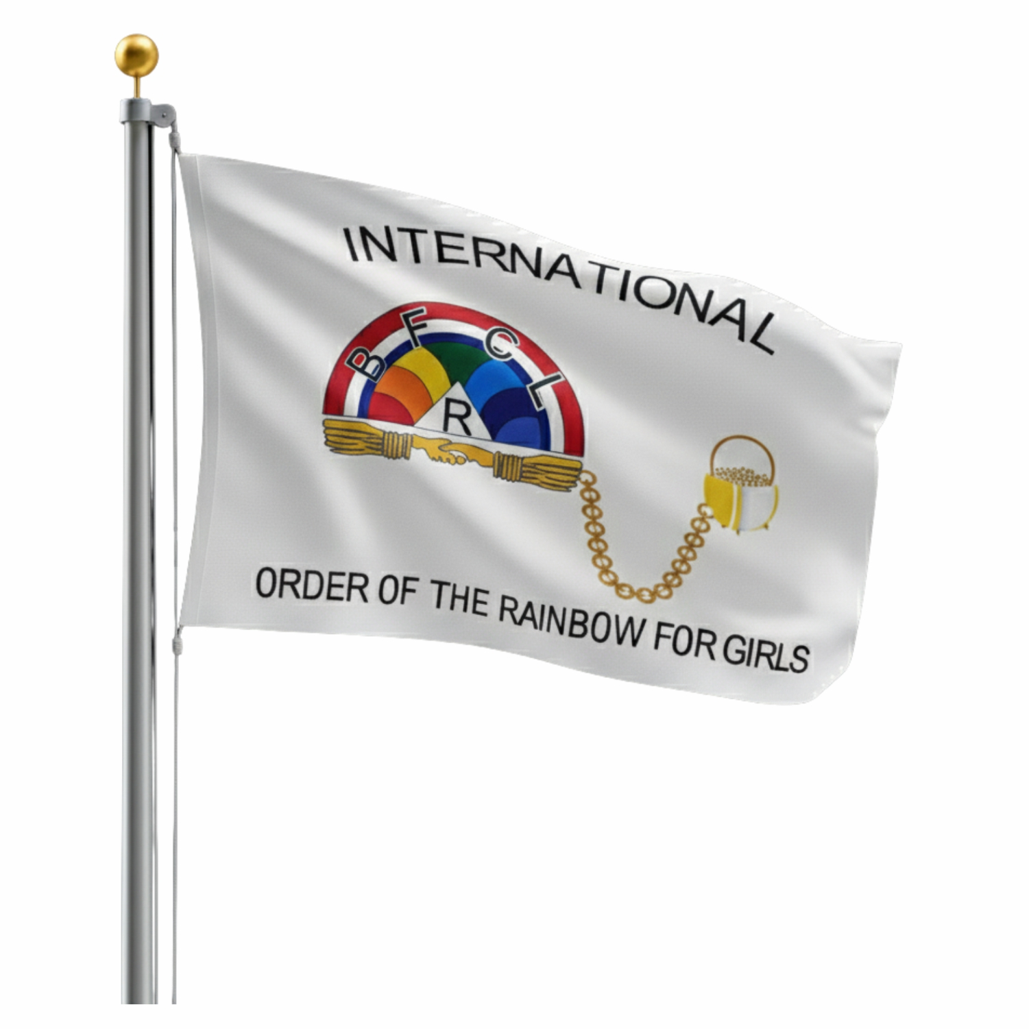 International Order of The Rainbow For Girls Flag