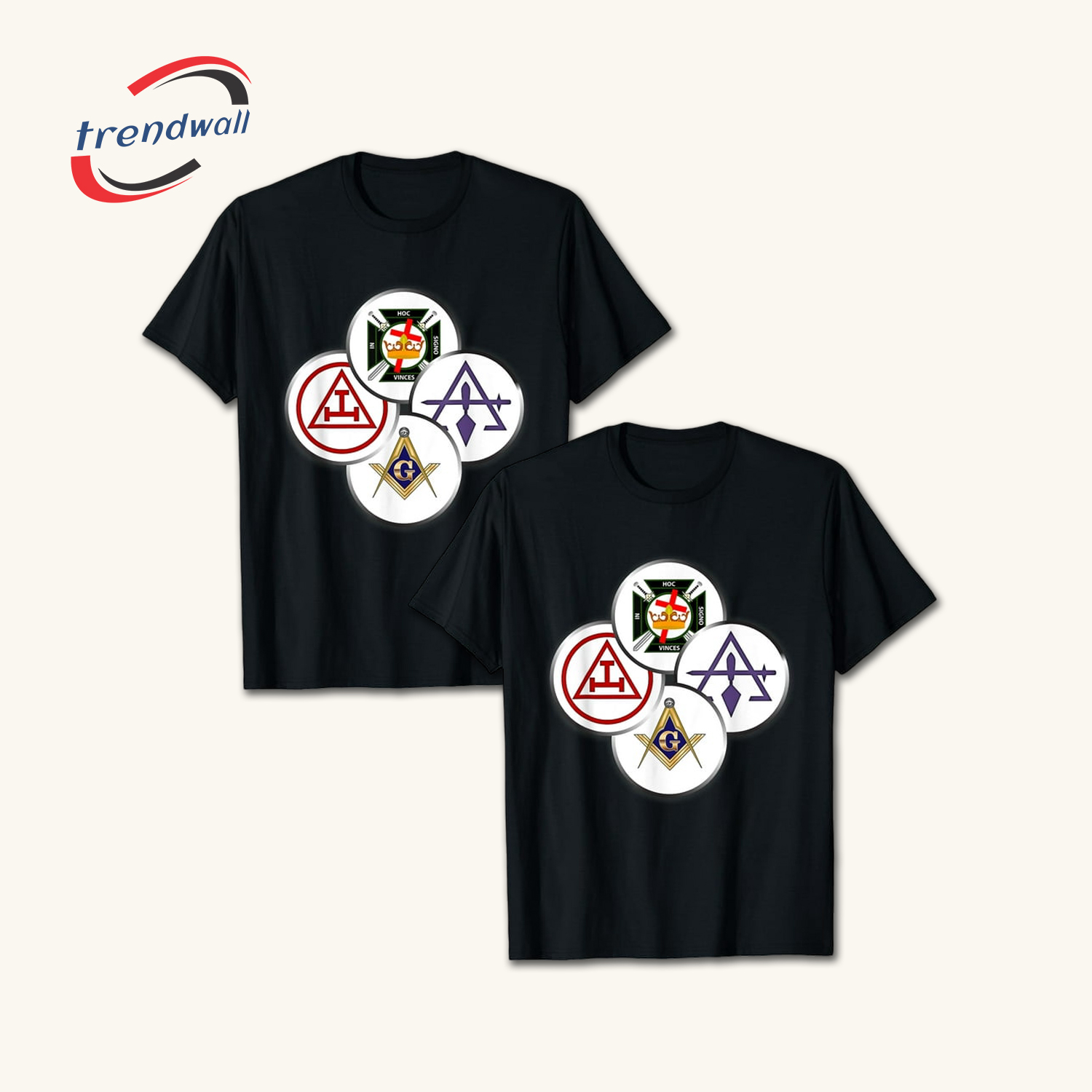 Masonic York Rite Mason Circles T-Shirt