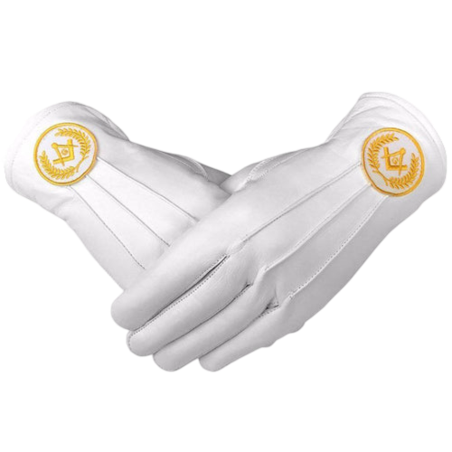 Master Mason Blue Lodge Gloves 