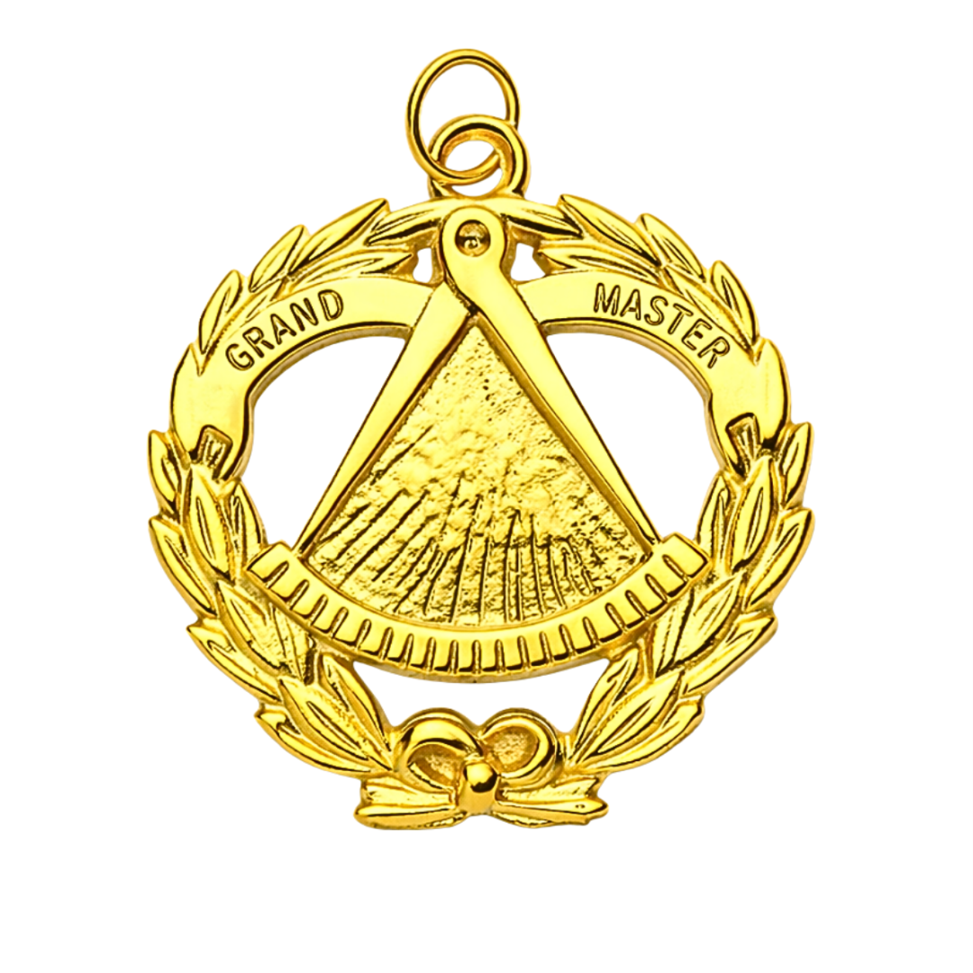 Grand Master Blue Lodge Collar Jewel - Gold Plated
