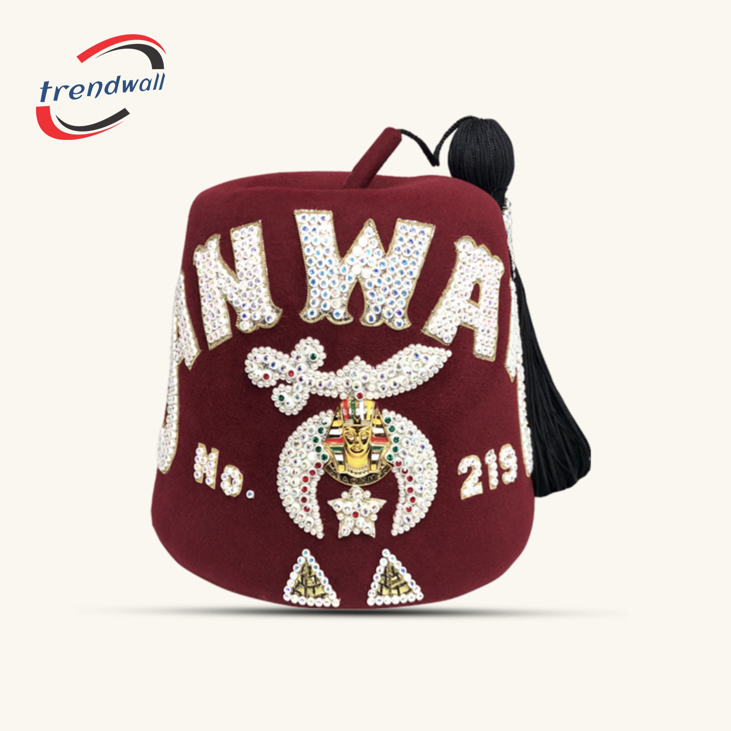 Masonic Shriner Fez Custom Temple Name