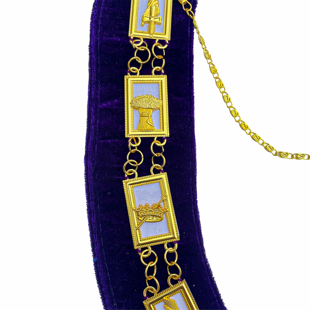 OES Chain Collar with White Backing