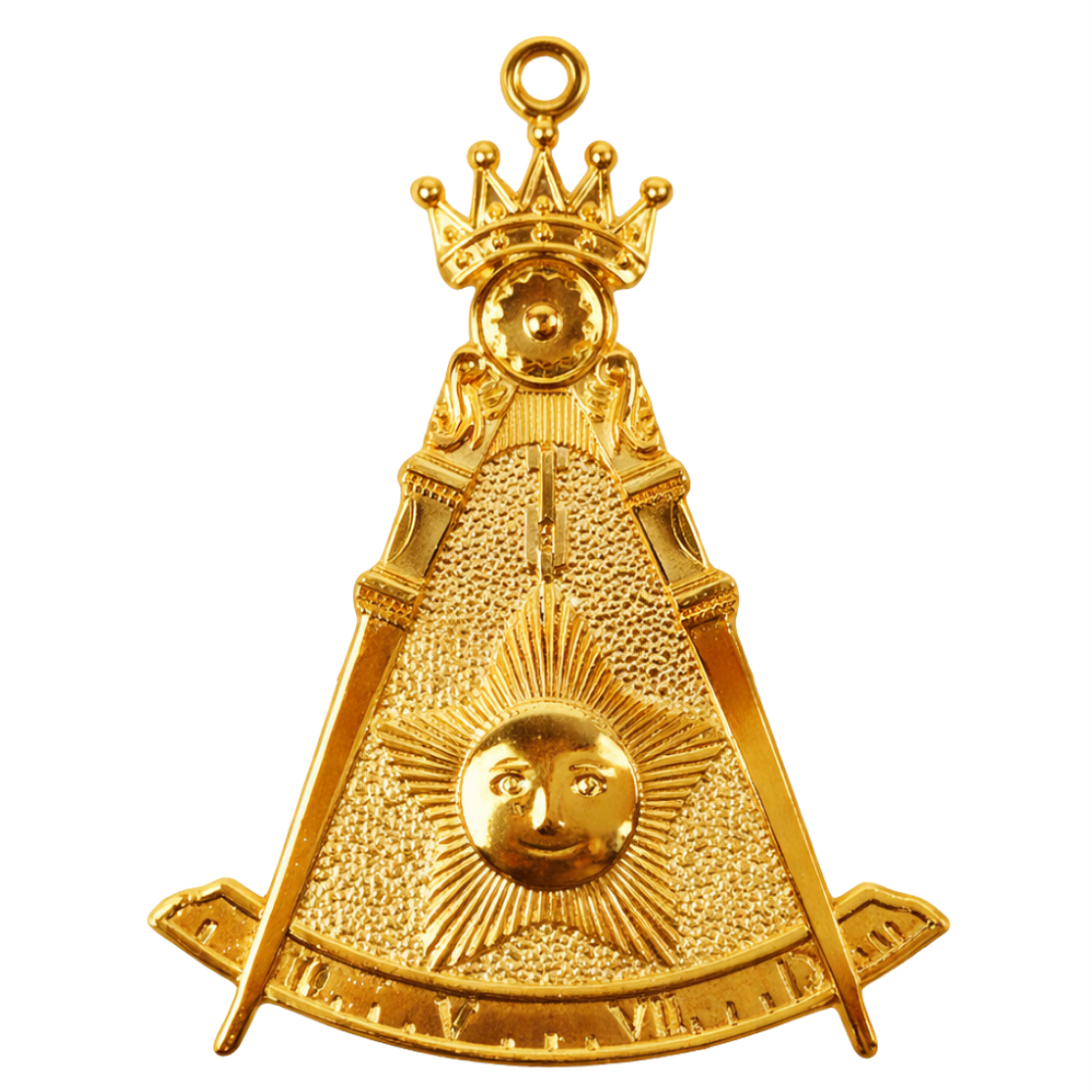 Past Master Blue Lodge Collar Jewel - Gold Craft