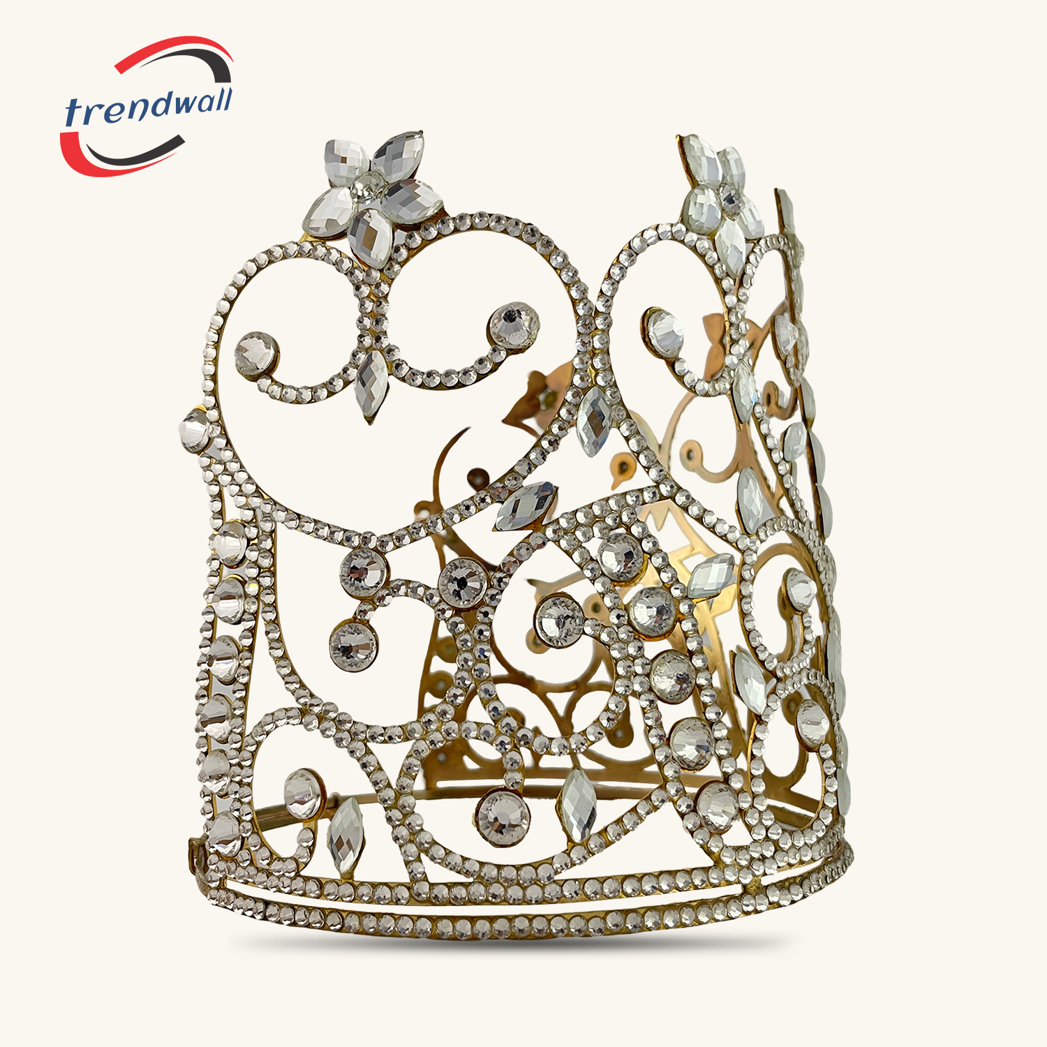 Masonic Grand WOrthy Matron Crown Tall Style Beautiful Crown Biggest Size gold Tiara