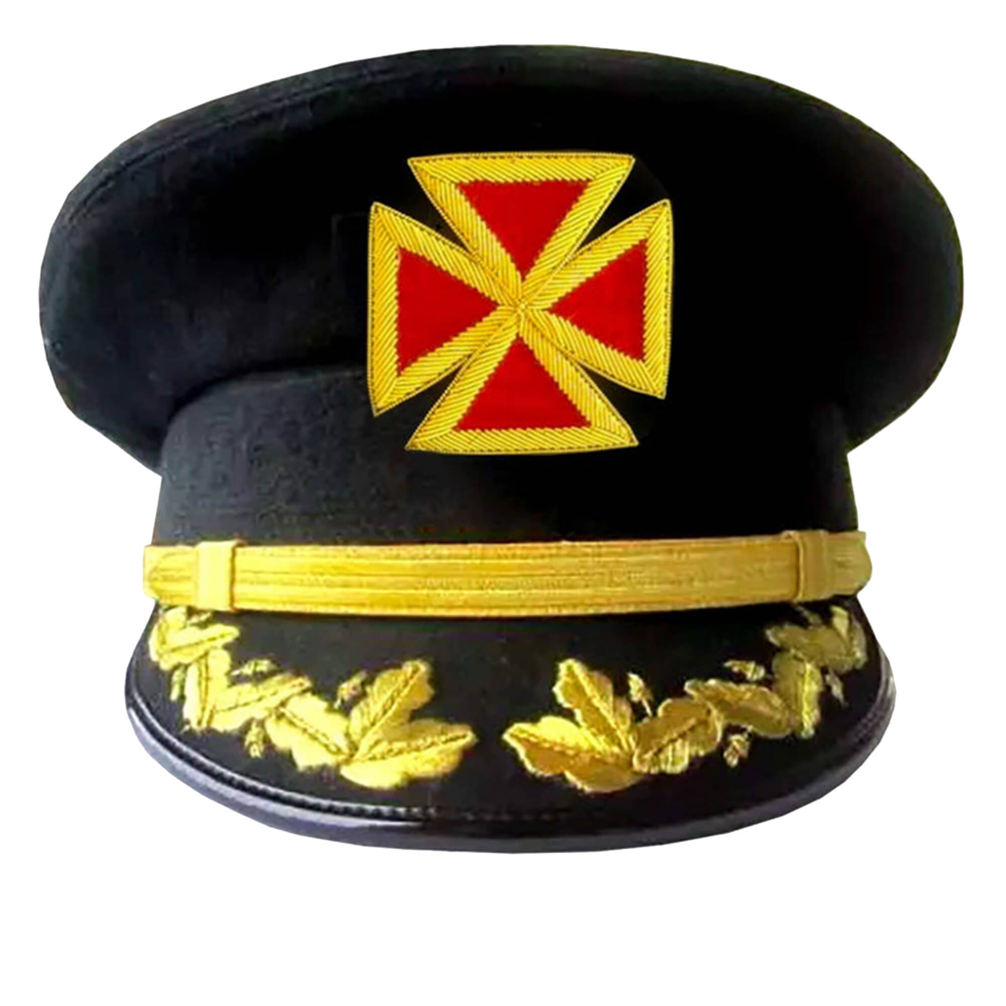 Grand Commandery Knights Templar Fatigue Cap Vine work an Gold Braid