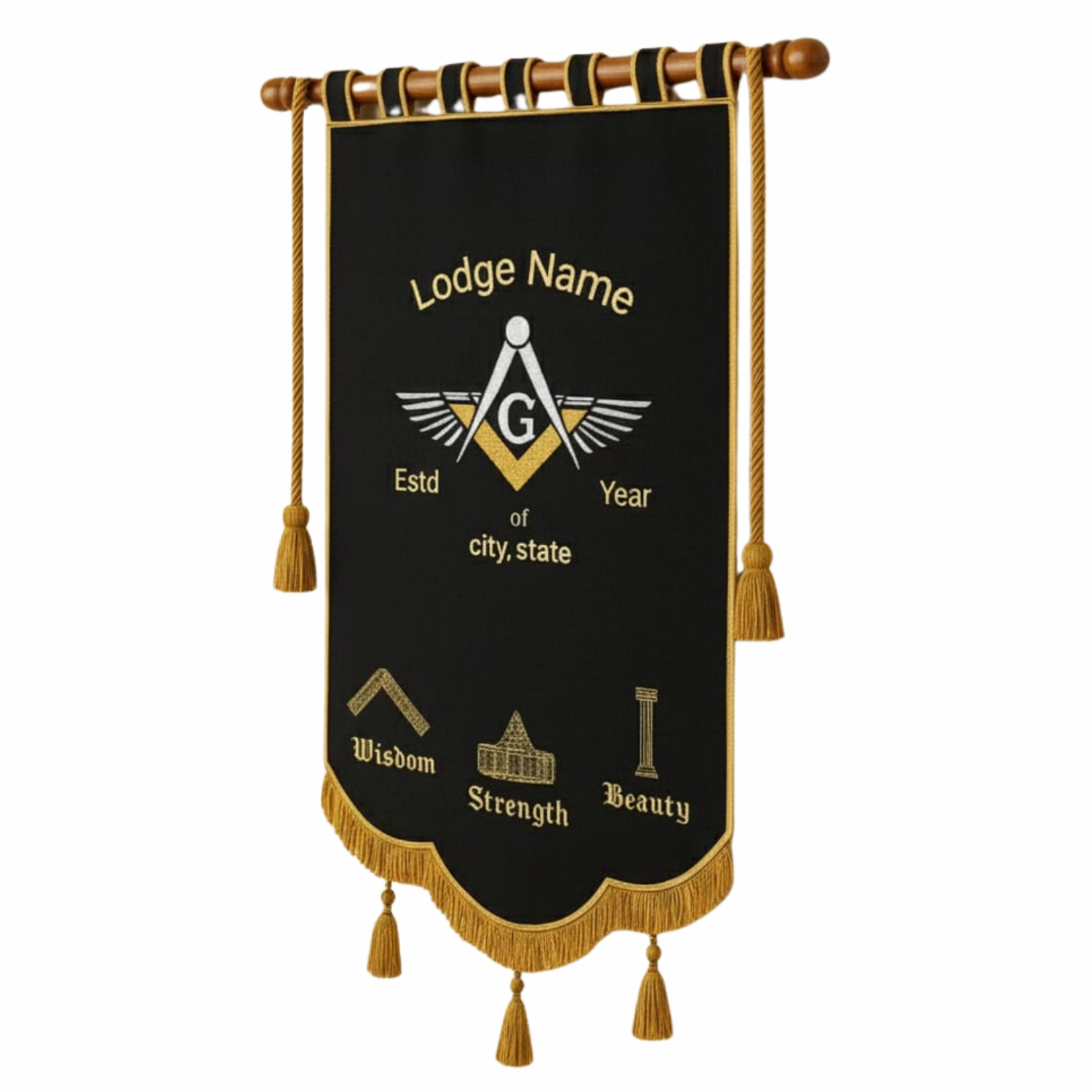 Master Mason Blue Lodge Banner