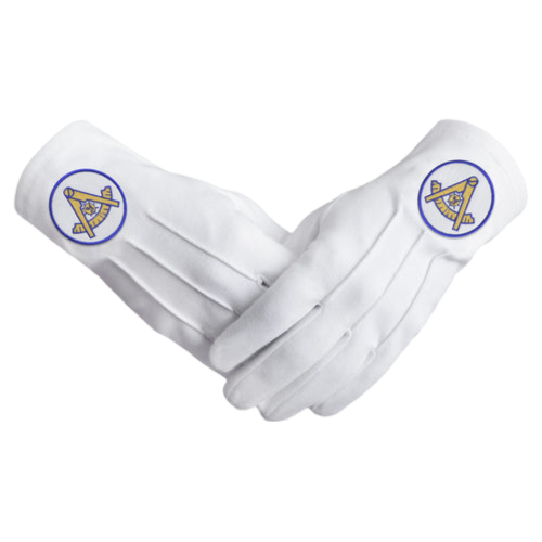 Past Master Blue Lodge California Regulation Gloves 