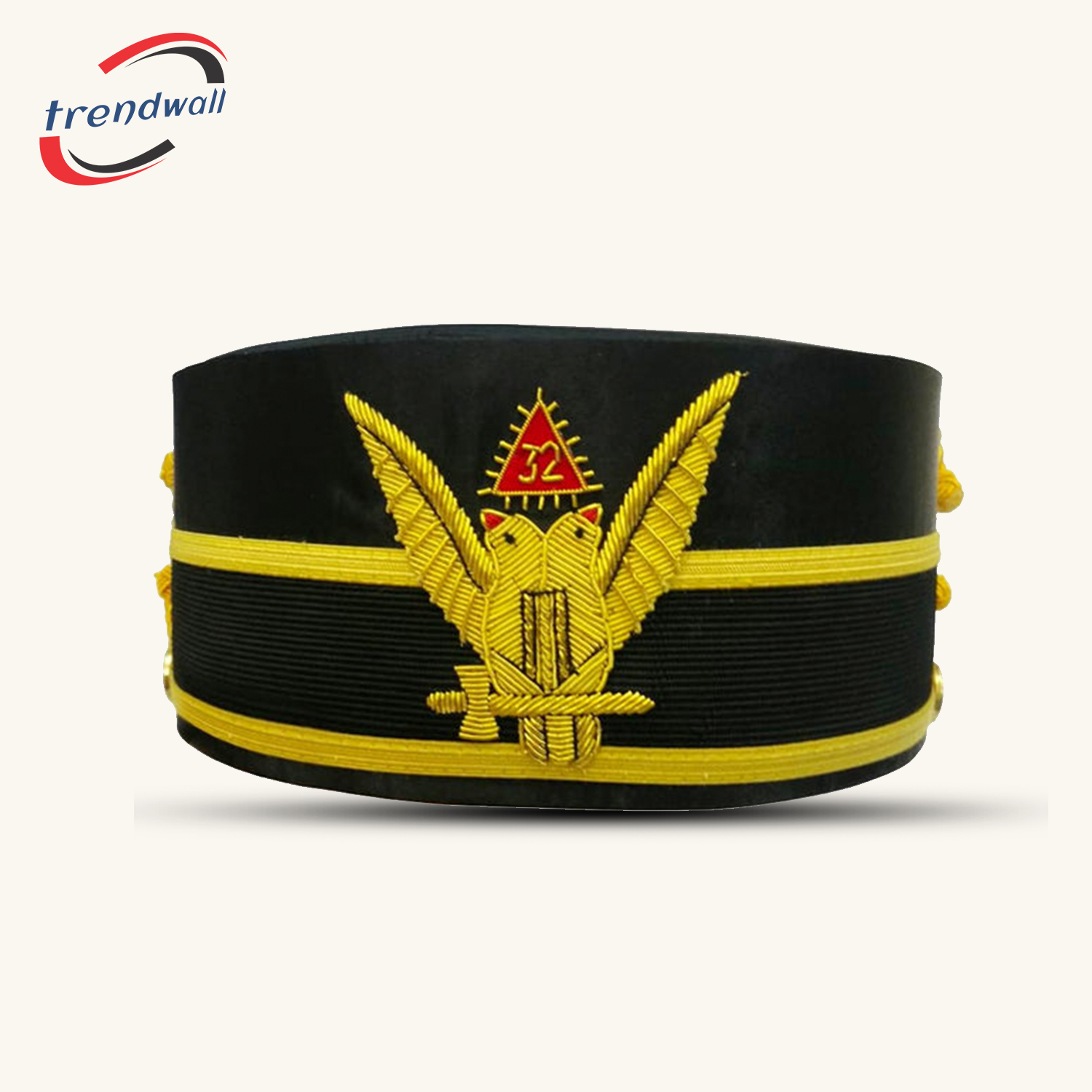 32nd Degree Scottish Rite Crown Cap - Wings Up Double-Head Eagle