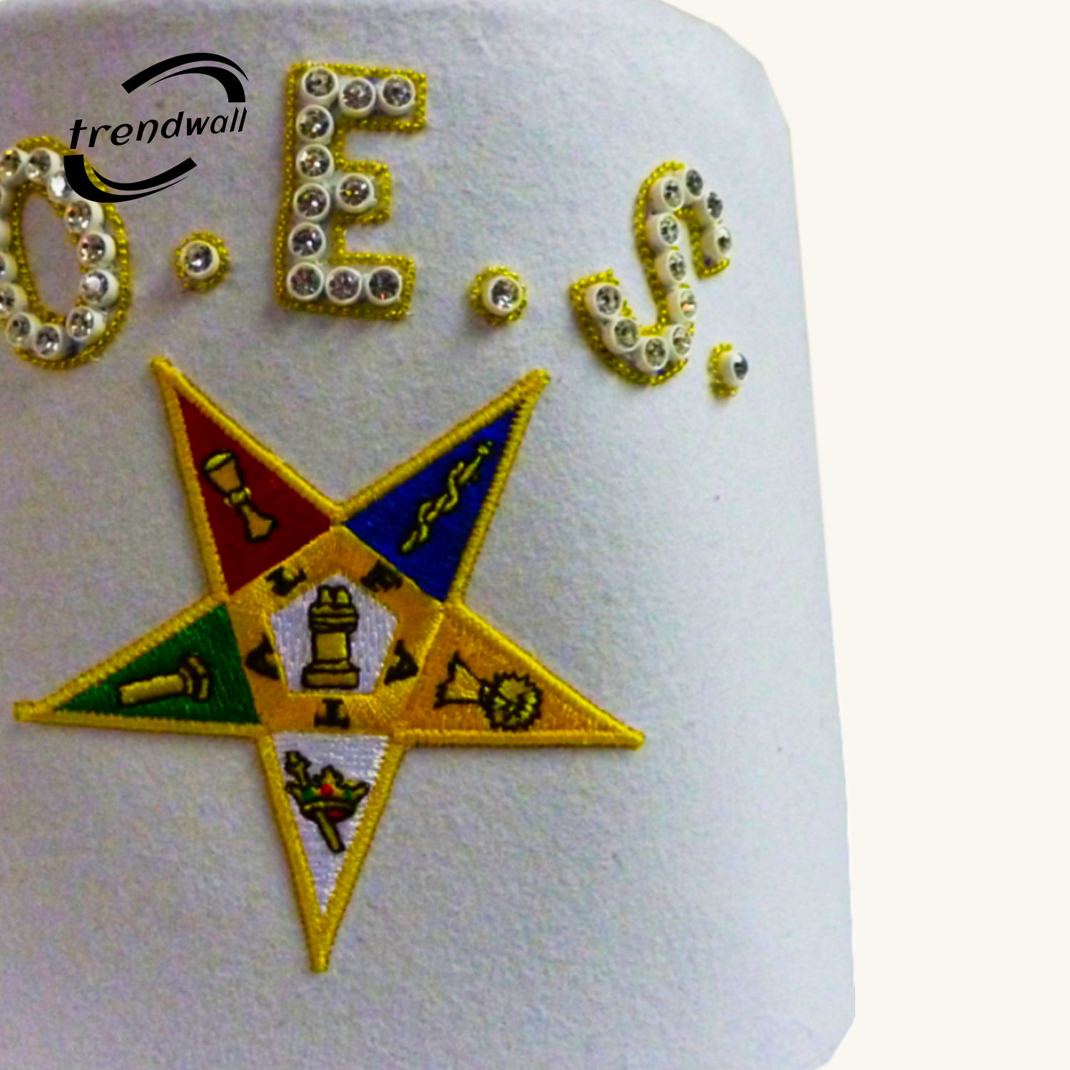 Pure White OES Fez with Custom Tassel