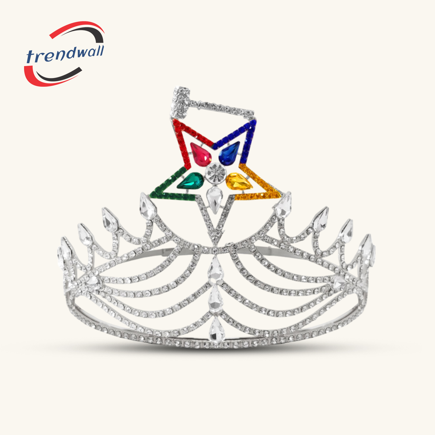 Masonic OES Matron Crown with Gavel