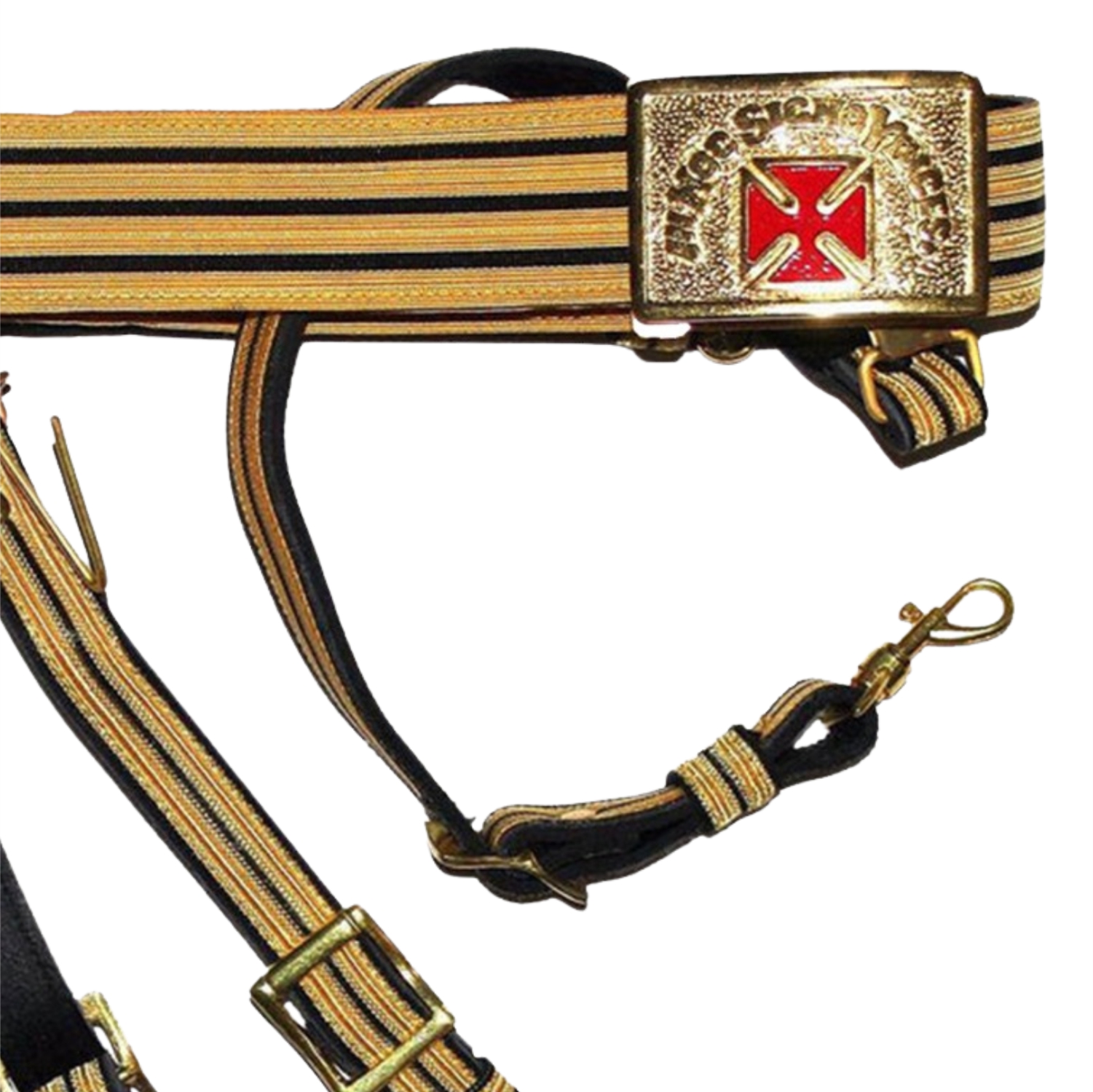 Past Grand Commander Knights Templar Commandery Regalia Belt Red Cross