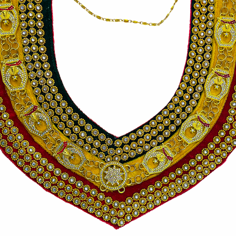 Masonic Shriners Tri-Color Chain Collar