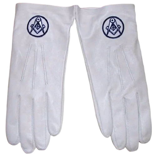Master Mason Blue Lodge Gloves