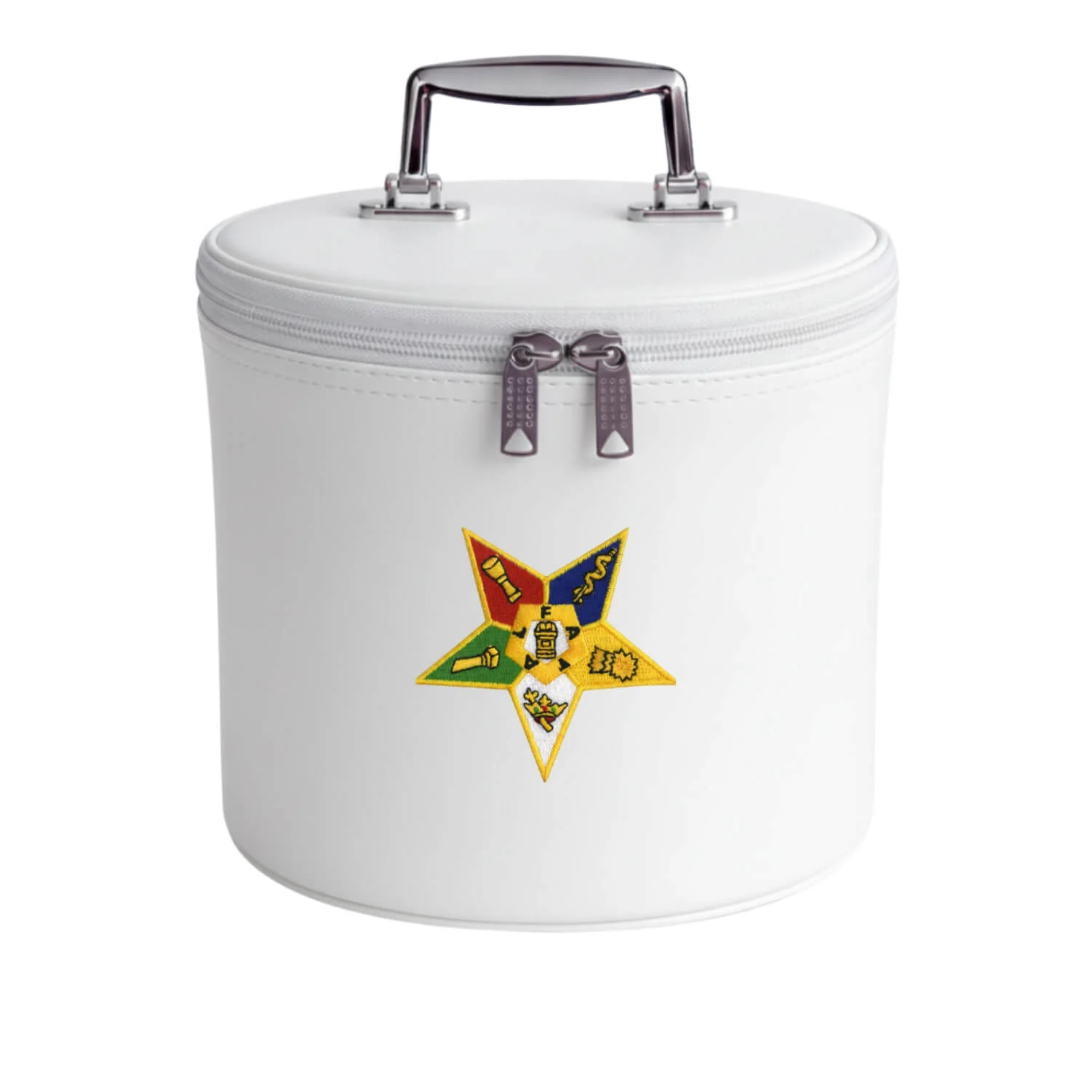Masonic OES Crown Case in White Synthetic Leather – All Colors Available