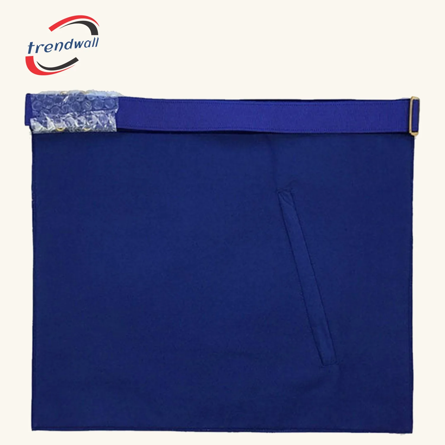 Past Master Blue Lodge Apron - Navy Blue + Hand Embroidered Vinework