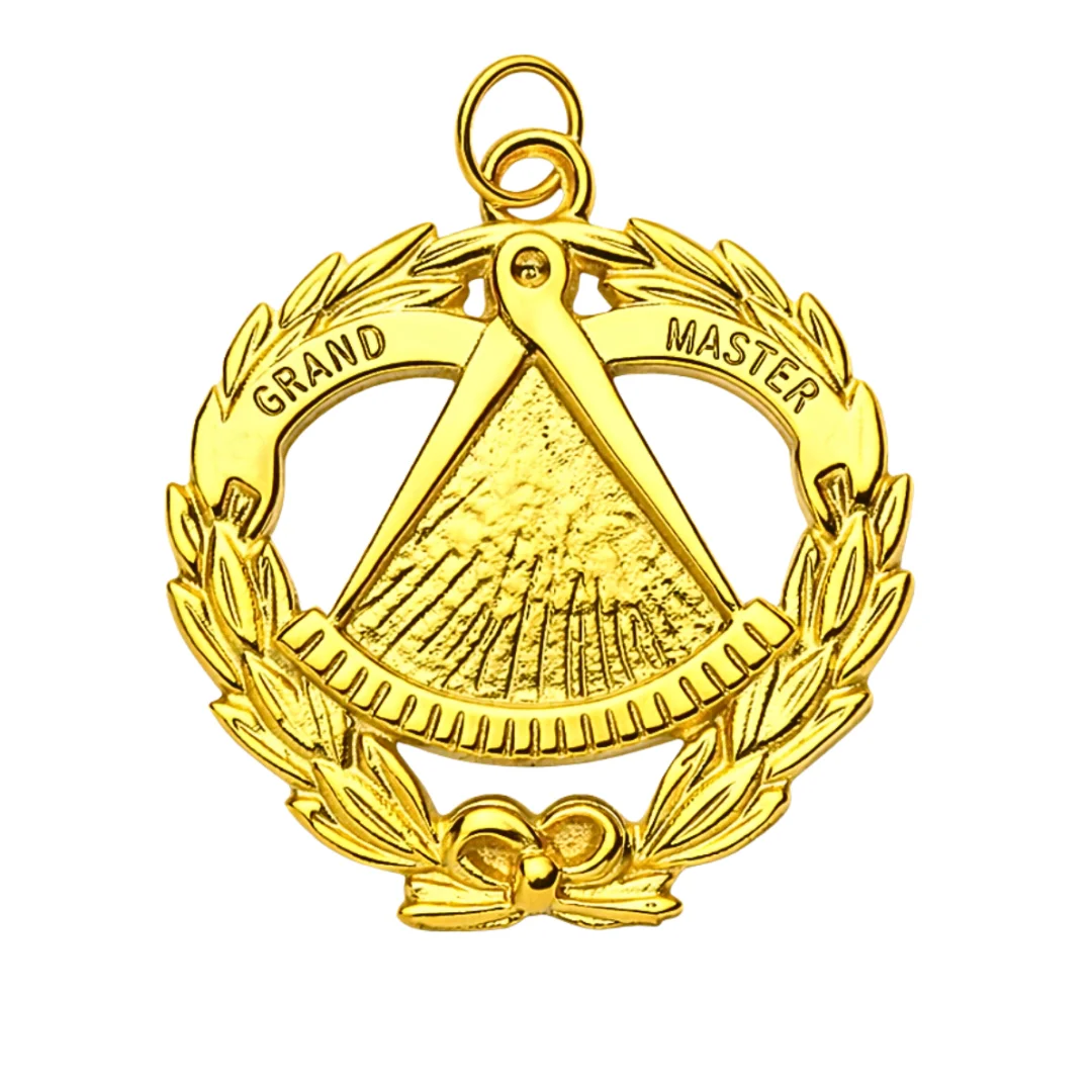 Grand Master Blue Lodge Collar Jewel - Gold Plated