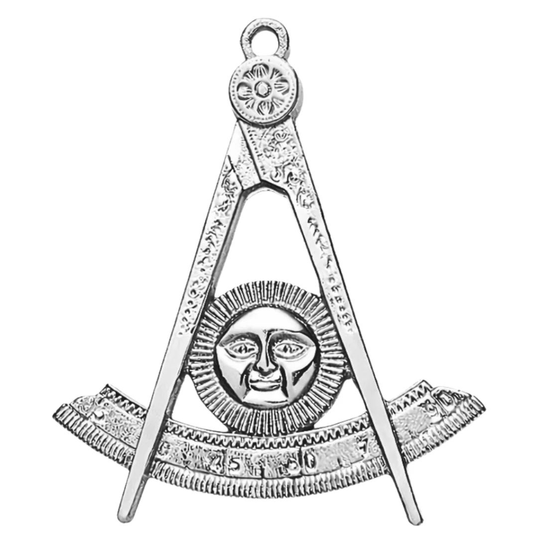 Past Master Blue Lodge Collar Jewel - Silver Craft