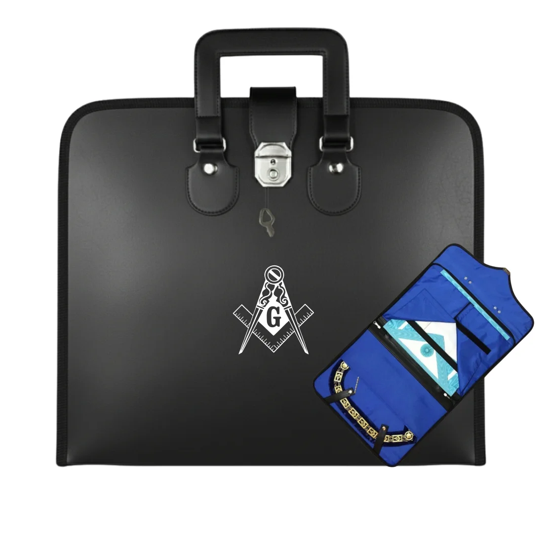 Master Mason Blue Lodge Apron Case - Square & Compass | GM, MM, WM