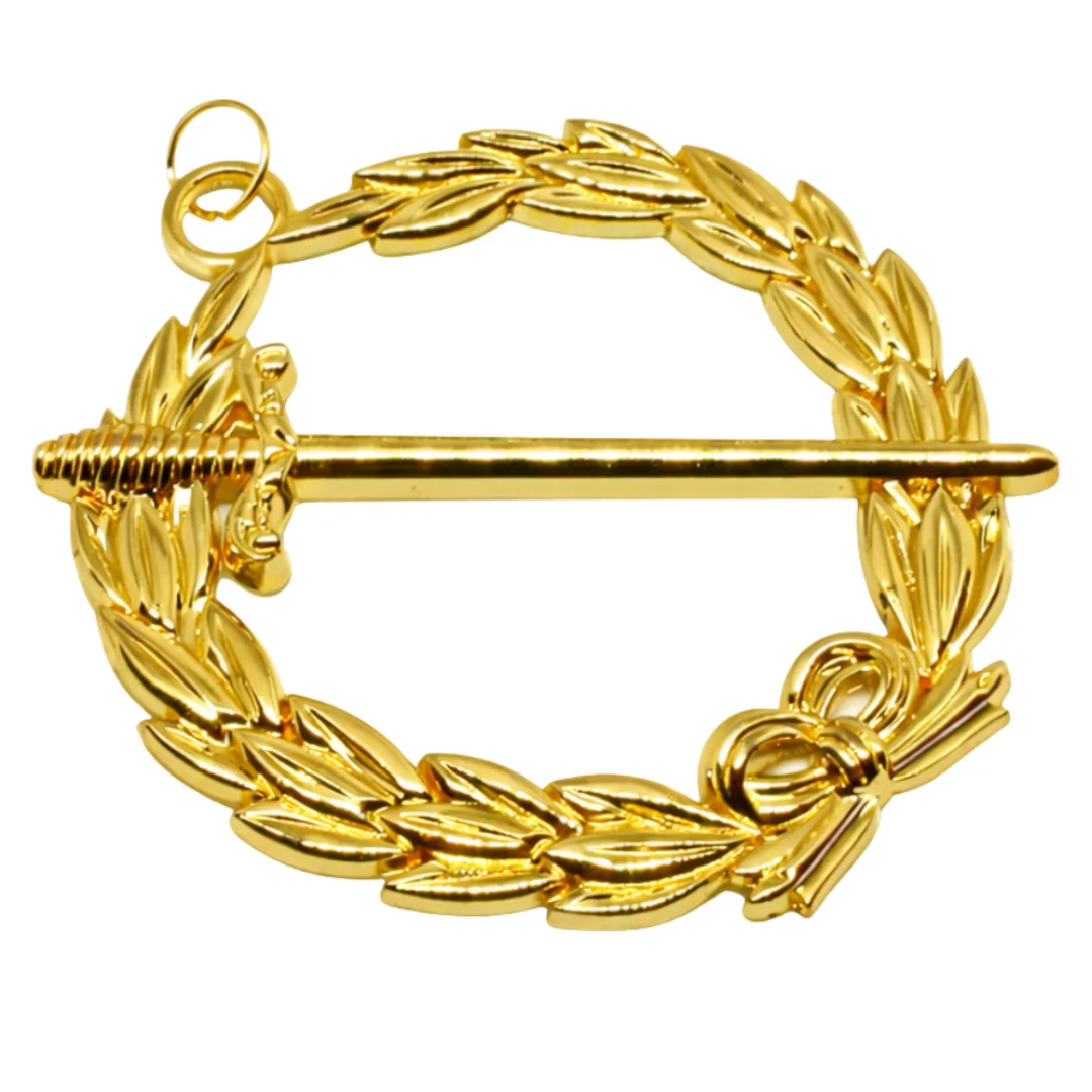 Grand Tyler Blue Lodge Officer Collar Jewel - Gold Metal