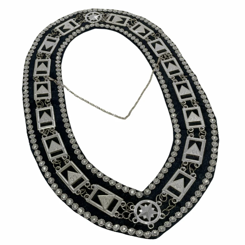 33rd Degree Chain Collar with Black Velvet