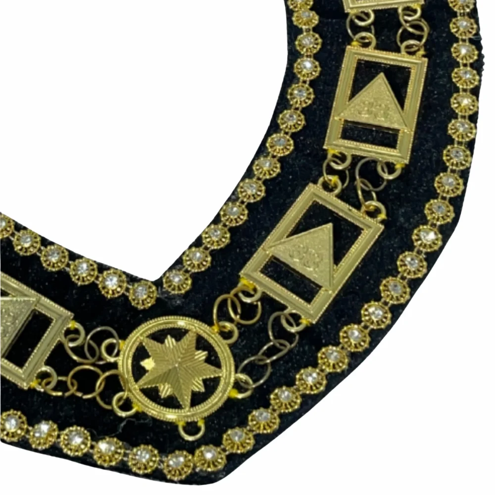33rd Degree Chain Collar with Black Velvet