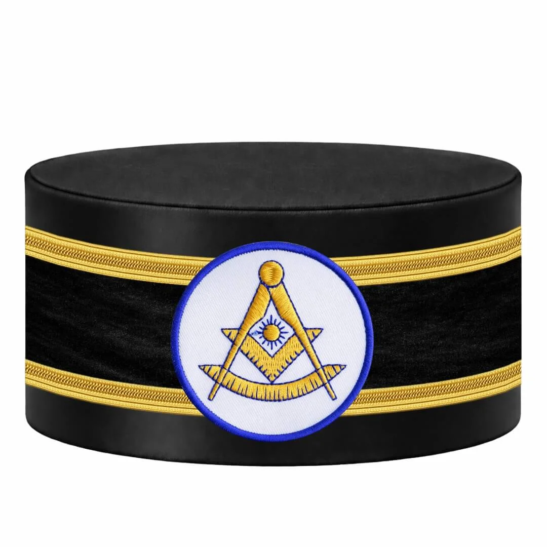 Past Master Blue Lodge California Regulation Crown Cap - Double Braid