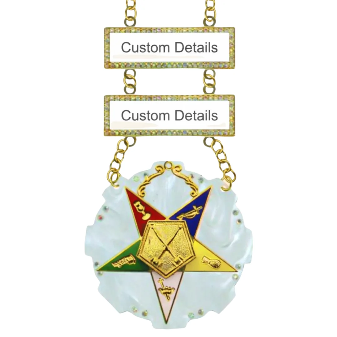 Masonic Officer Jewel With Custom Name Bar