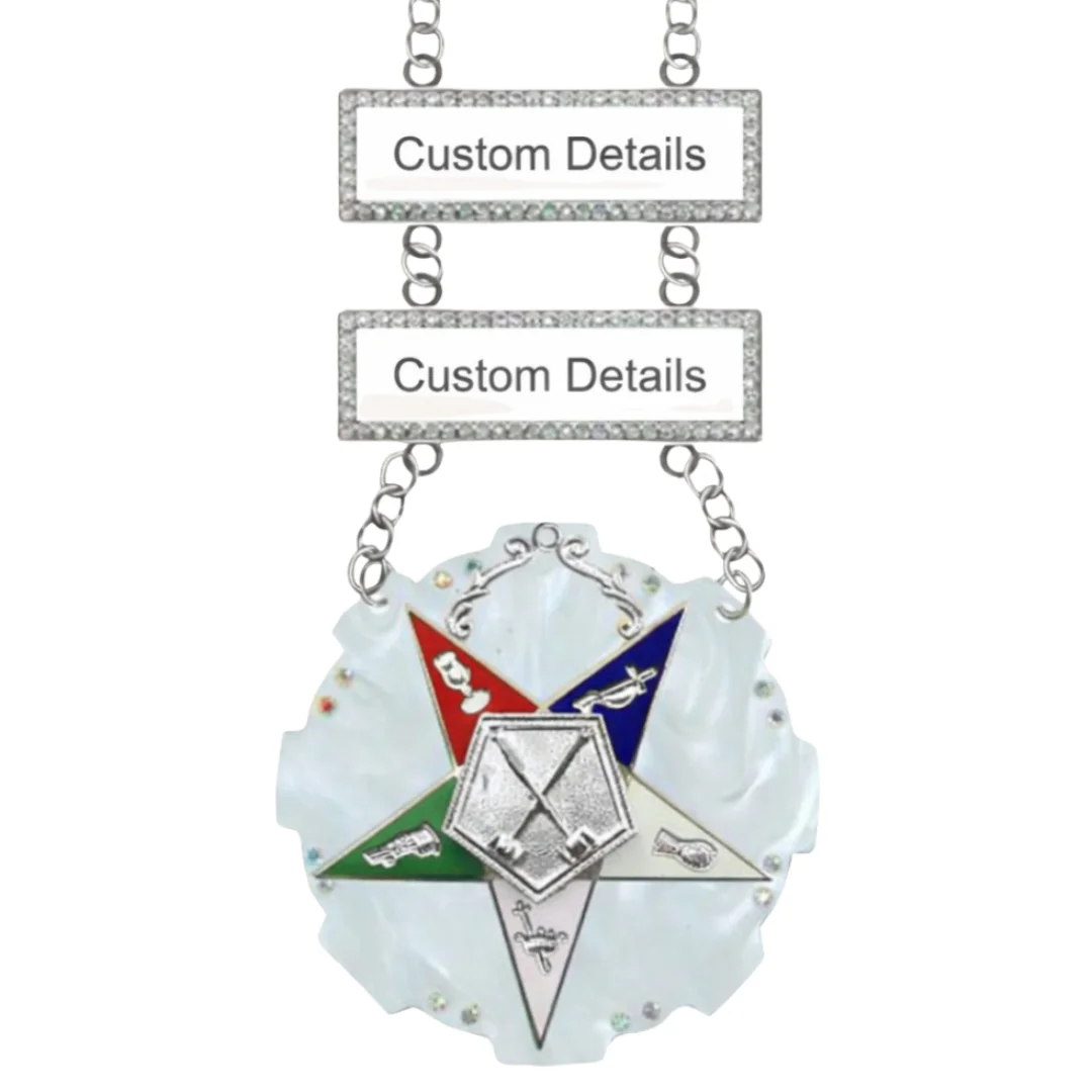 Masonic Officer Jewel With Custom Name Bar