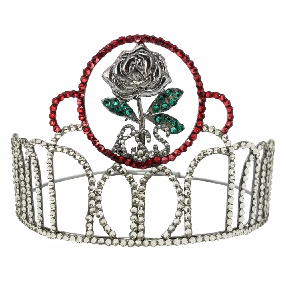 Masonic Rose Of Seven Seals Crown Silver Tone Adjustable Fitting