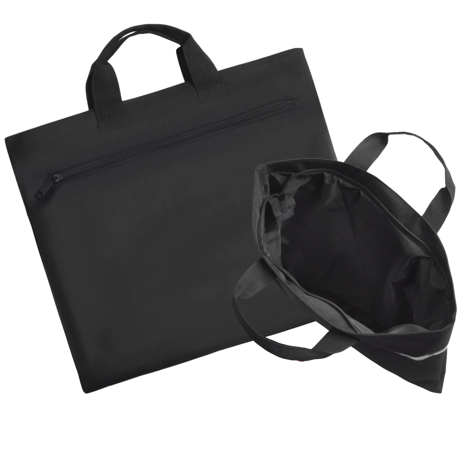 Masonic Apron Case - Black Soft Material with Zipper for Easy Storage