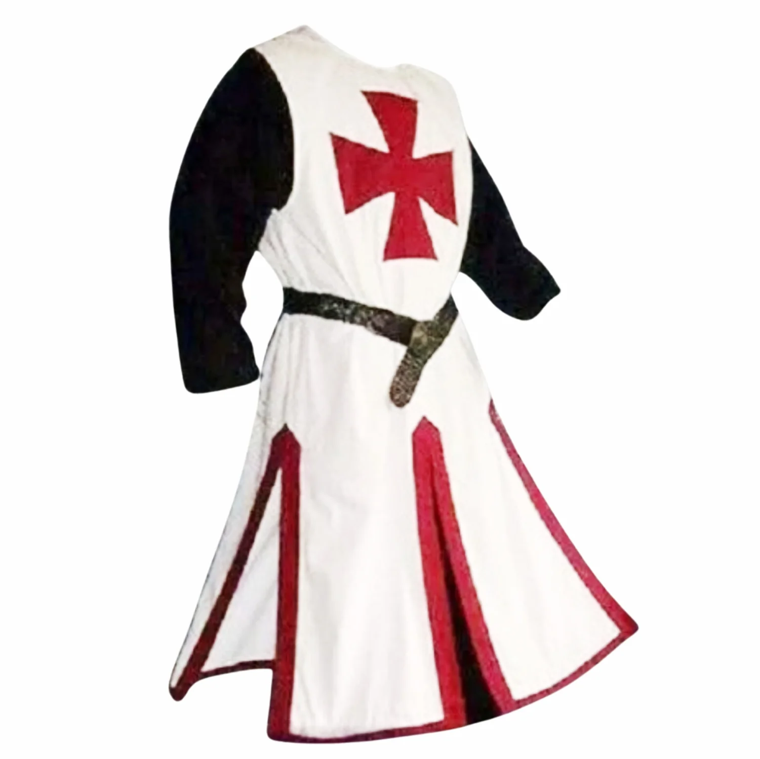 Knights Templar Costume Cloak & Medieval Surcoat Tunic for Men