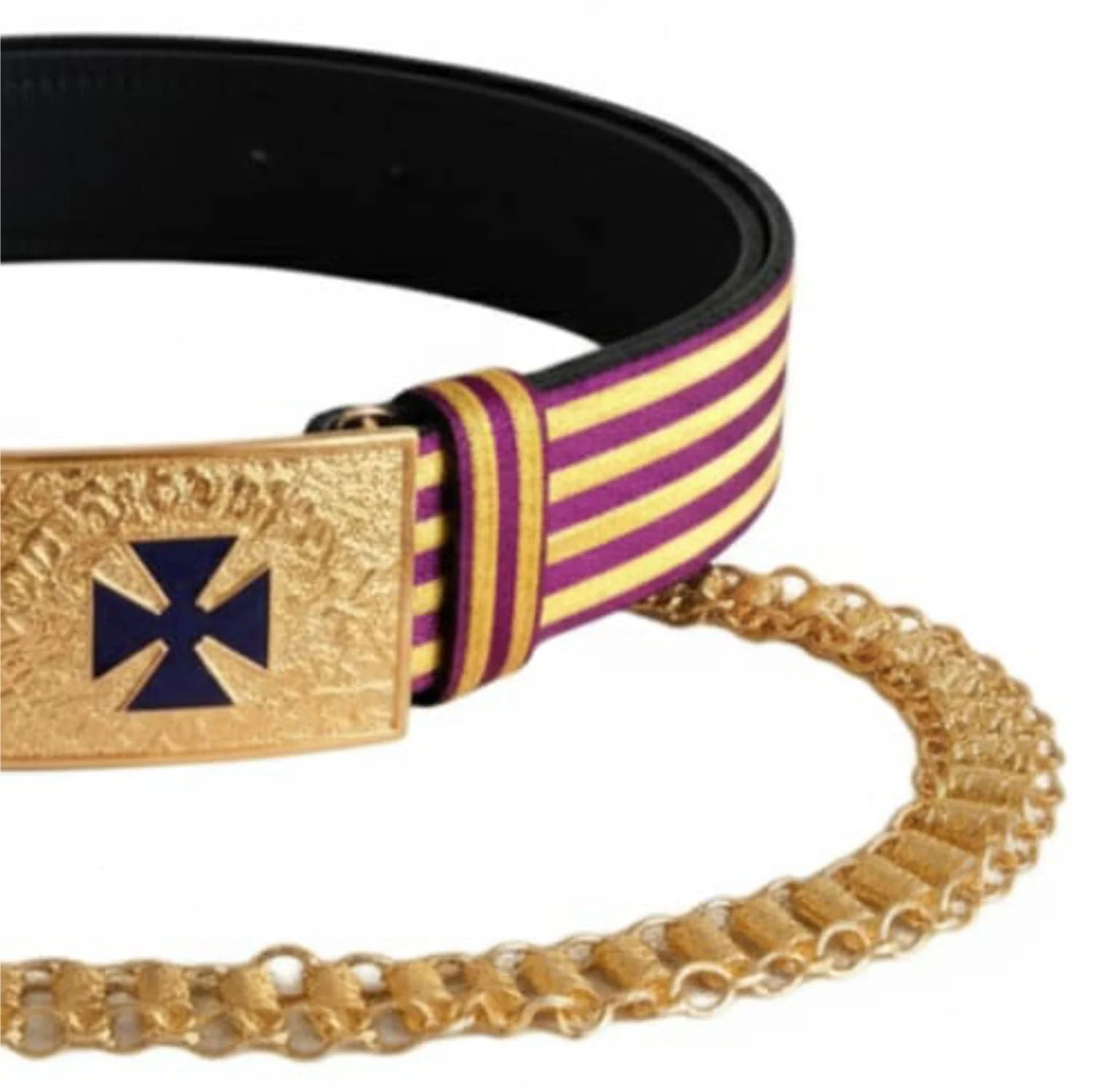 Past Grand Commander Knights Templar Commandery Belt Blue Cross