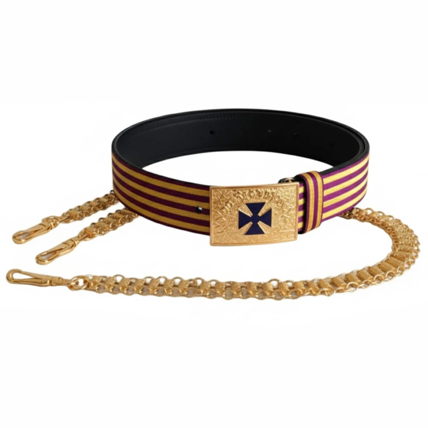 Past Grand Commander Knights Templar Commandery Belt Blue Cross