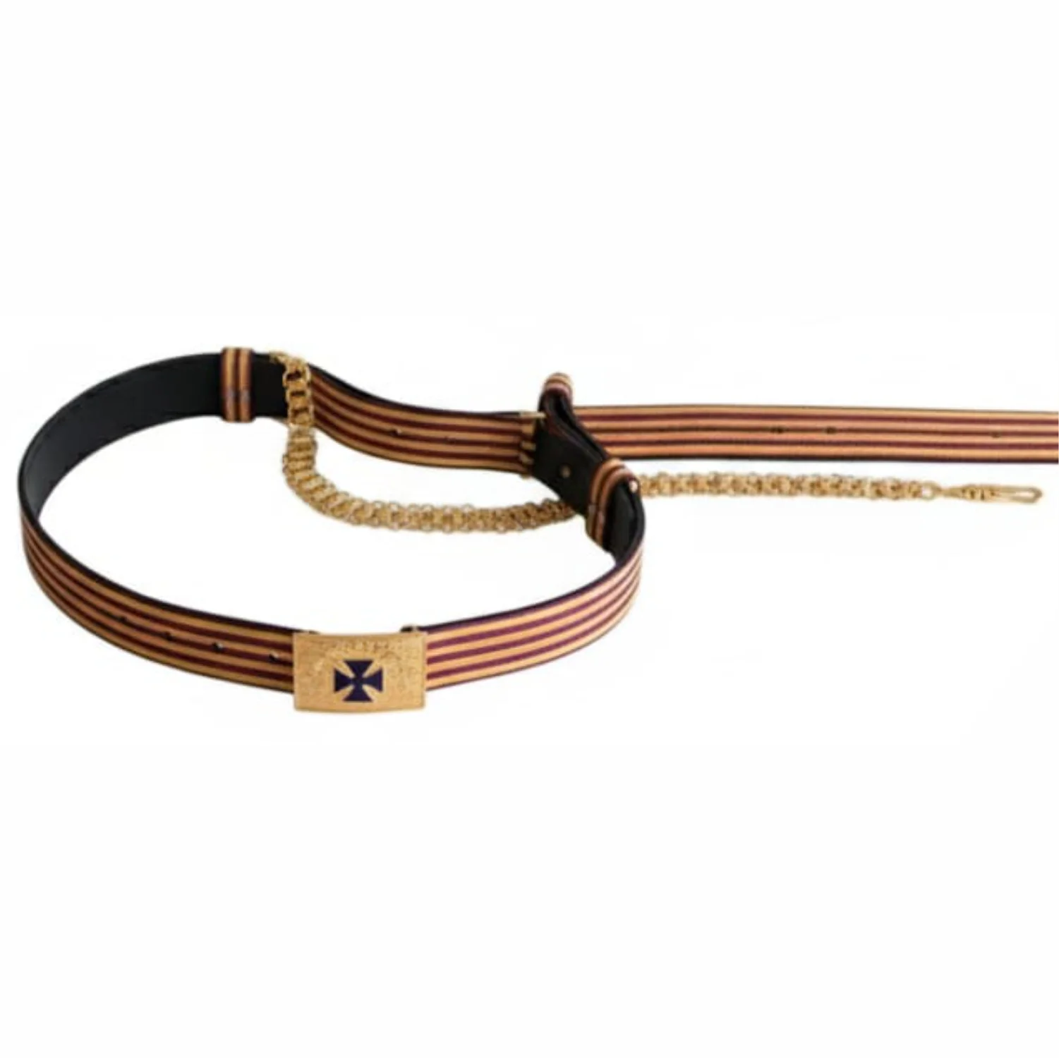 Past Grand Commander Knights Templar Commandery Belt Blue Cross